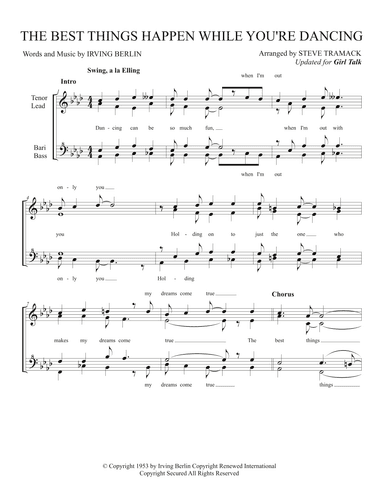The Best Things Happen While You're Dancing (arr. Steve Tramack)