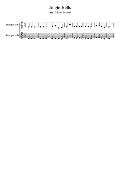 Jingle Bells (Beginner) (arr. Adrian Schöpf)