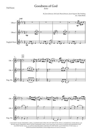 Goodness Of God (arr. Fabio Britto)