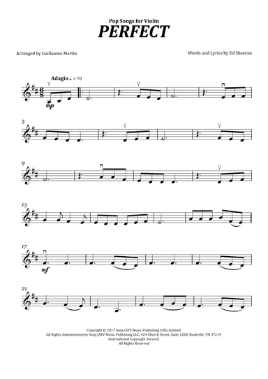 Perfect (arr. Guillaume Martin)