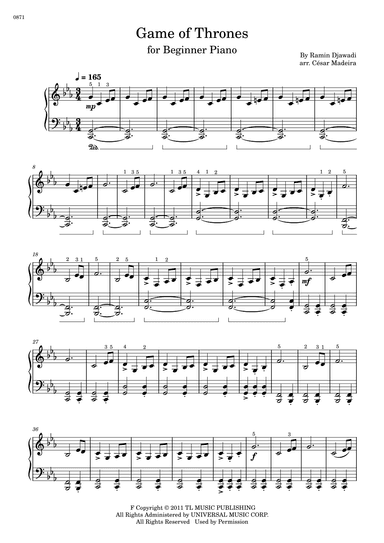 Game Of Thrones (arr. César Madeira)