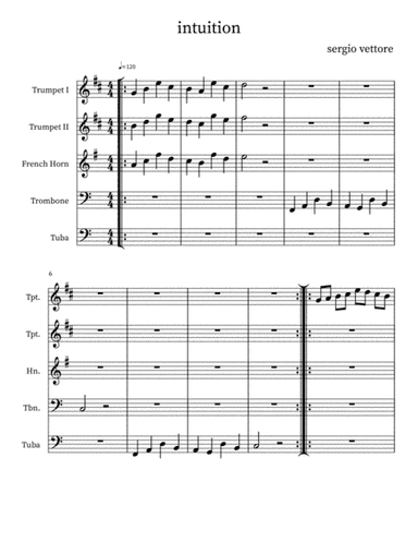 Intuition for brass quintet