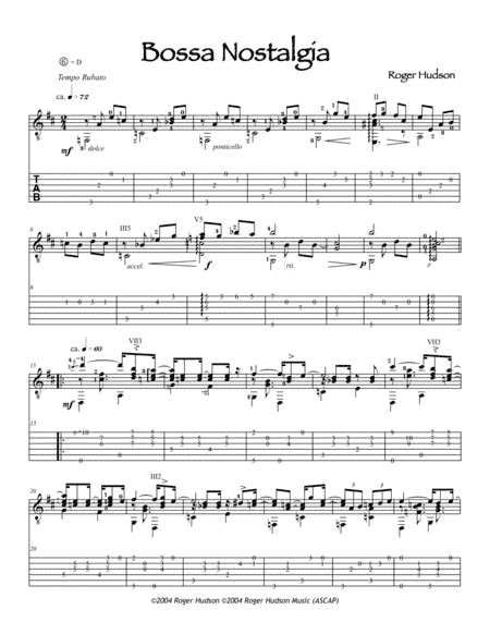 Bossa Nostalgia