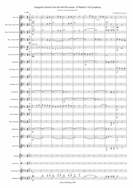 Finale Adagietto from Mahler 3 for Brass Band (arr. Phil Lawrence)