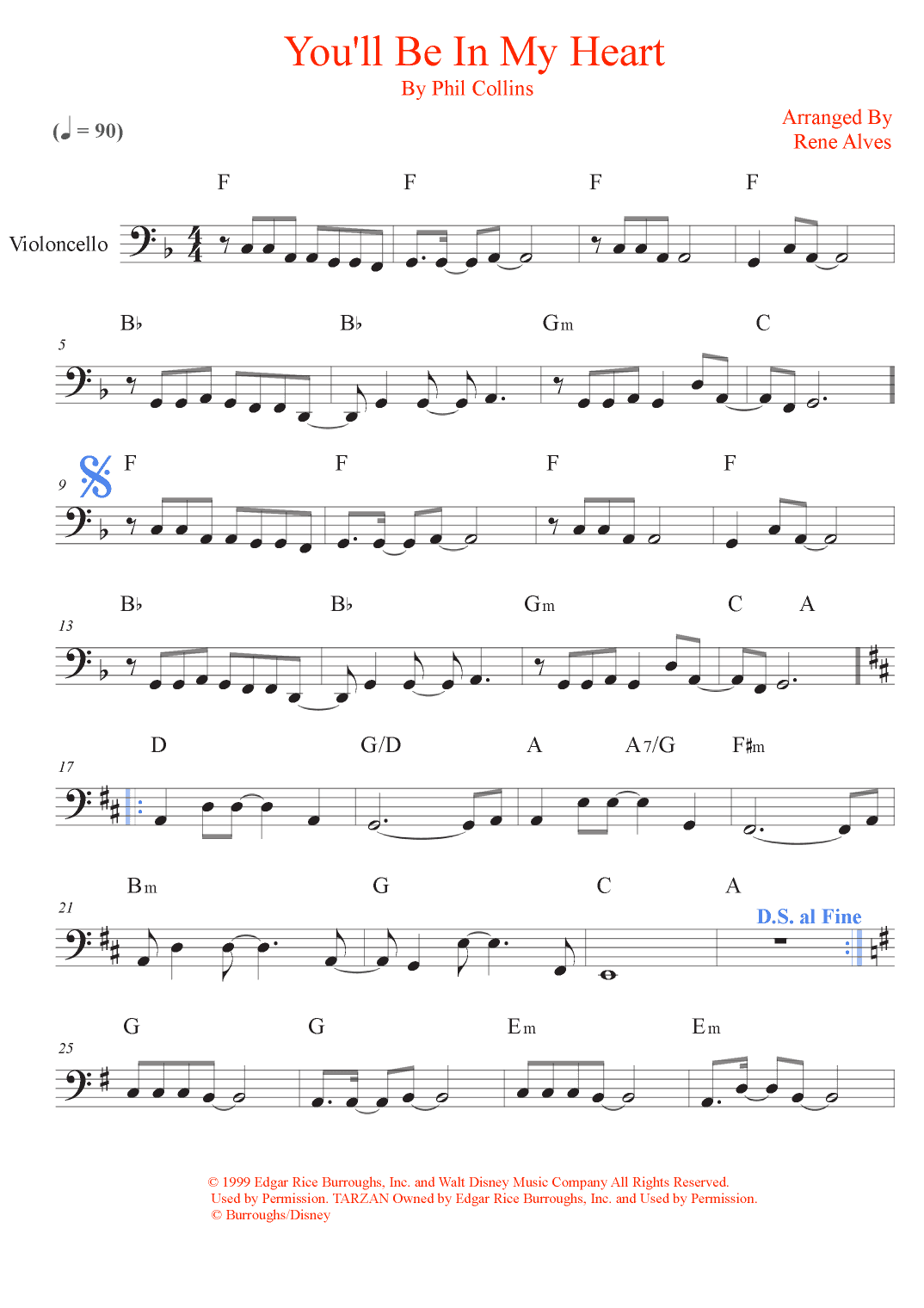 You'll Be In My Heart (arr. Rene Alves)