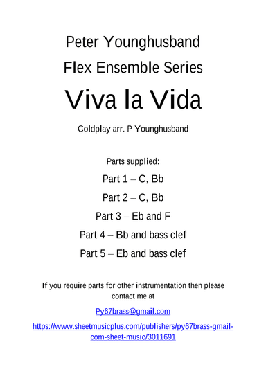 Viva La Vida (arr. Peter Younghusband)