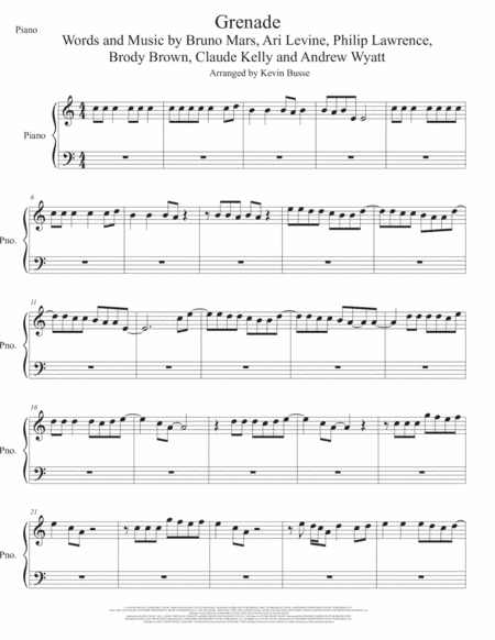 Grenade (arr. Kevin Busse)
