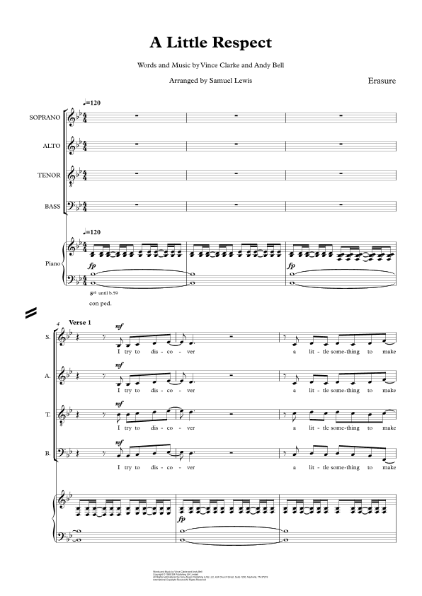 A Little Respect (arr. Samuel Lewis)