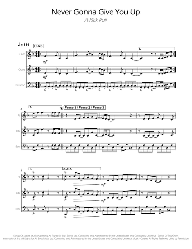 Never Gonna Give You Up (arr. Ygor Nunes)
