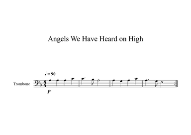 Angels We Have Heard on High (Trombone) (arr. Digital Book Music)