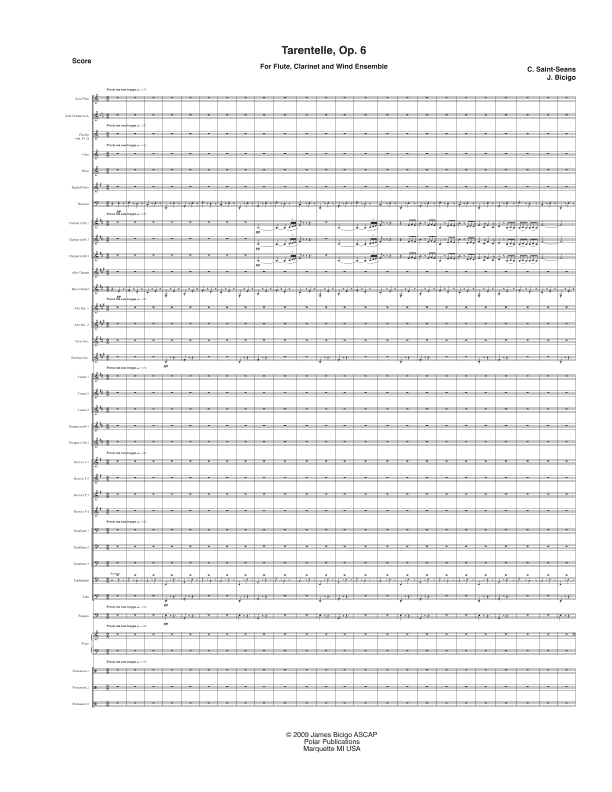 Tarantelle, Op. 6 (arr. James Bicigo)