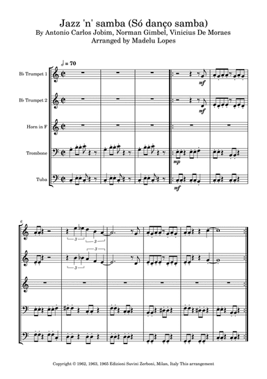 Jazz 'n' Samba (so Danco Samba) (arr. Madelu Lopes)