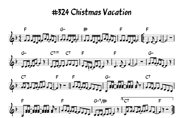 Christmas Vacation (arr. John Fries)