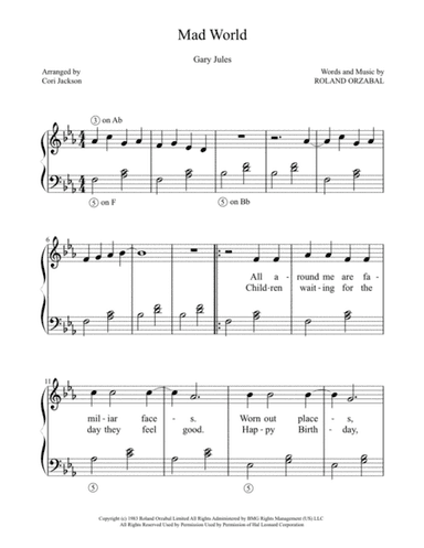 Mad World (arr. Cori Jackson)