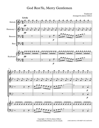 God Rest Ye, Merry Gentlemen (arr. James Gilbert)