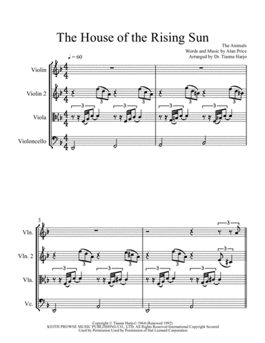 The House Of The Rising Sun (arr. Dr. Tianna Heppner)