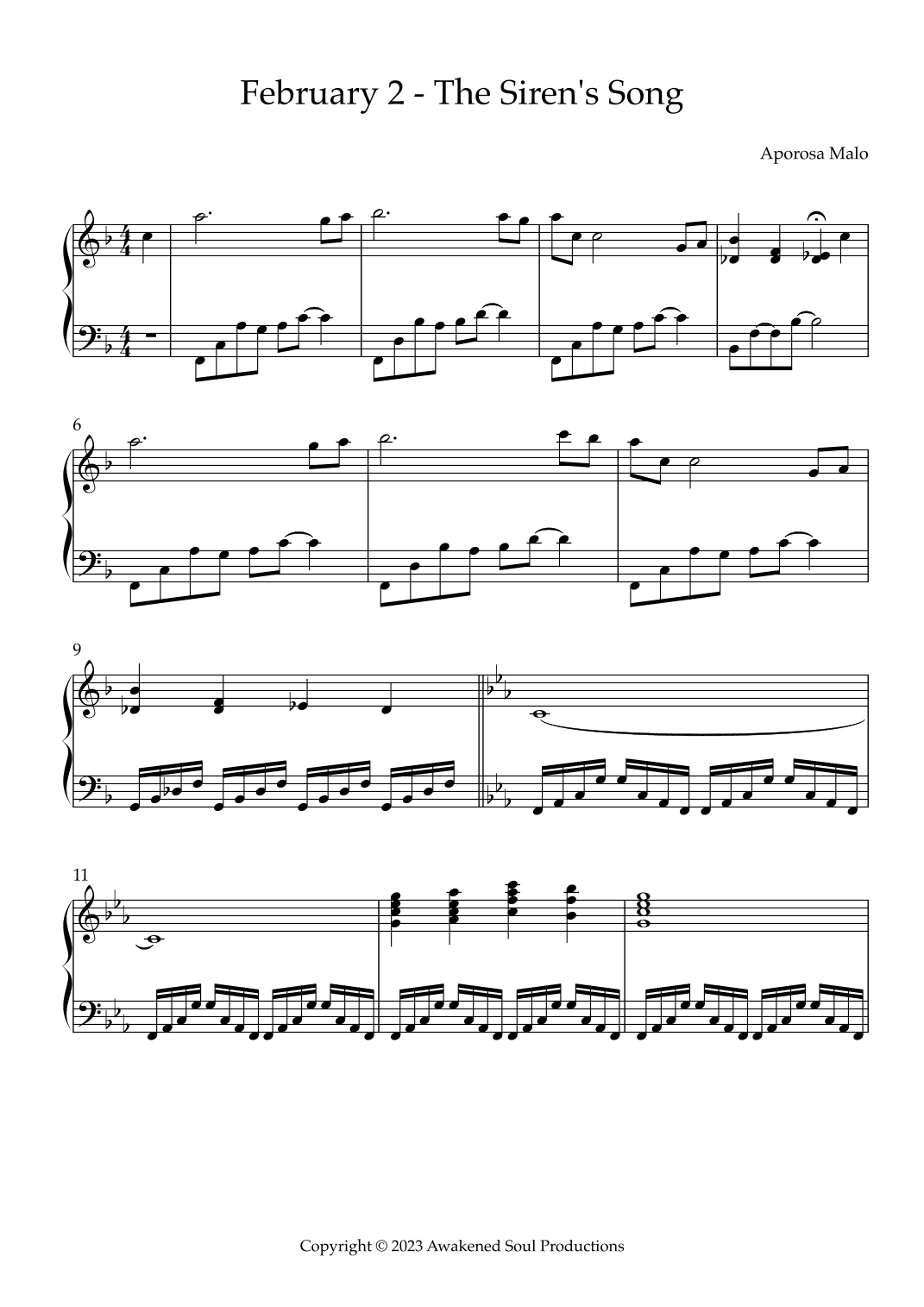 February 2 - The Siren's Song