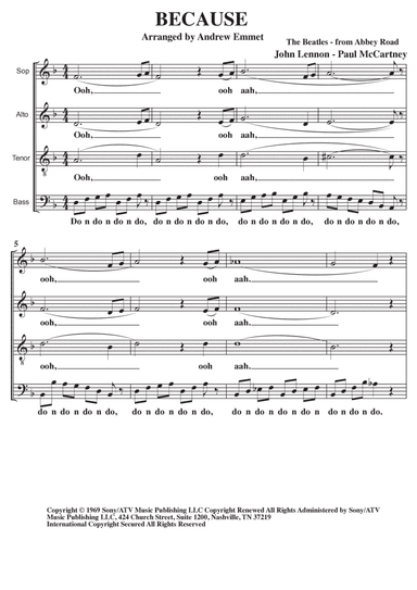 Because (arr. Andrew Emmet)