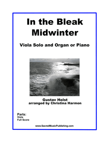 In the Bleak Midwinter - Viola Solo and Organ or Piano (arr. Christina Harmon)