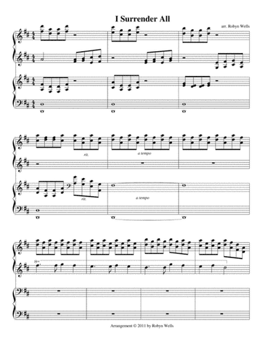 I Surrender All/'Tis So Sweet to Trust in Jesus (arr. Robyn Wells McDonnell)