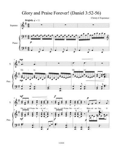 Glory and Praise Forever! (Daniel 3:52-56)