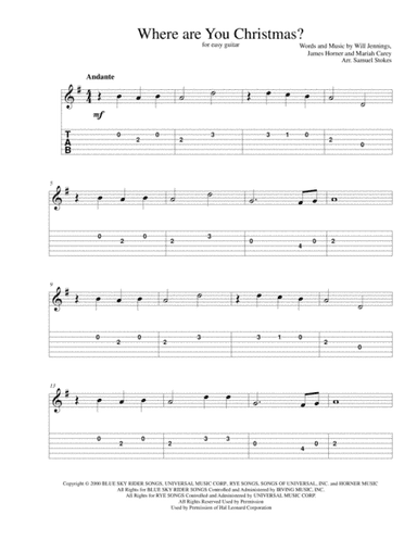 Where Are You Christmas? (arr. Samuel Stokes)