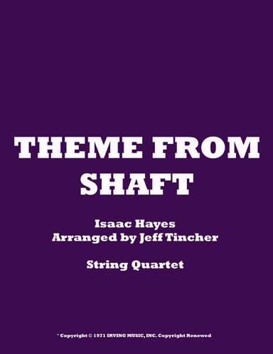 Theme From Shaft (arr. Jeff Tincher)
