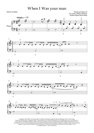 When I Was Your Man (arr. Warren & Debby)