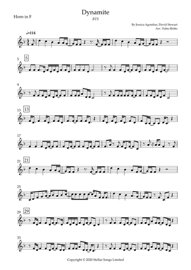 Dynamite (arr. Fabio Britto)