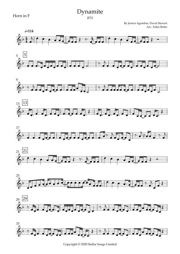 Dynamite (arr. Fabio Britto)