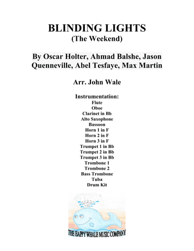 Blinding Lights (arr. John Wale)