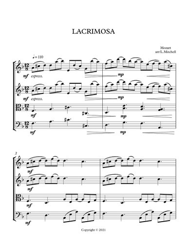 LACRIMOSA (arr. Lee Mitchell)