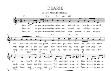 Dearie (arr. Paul Hemmer)