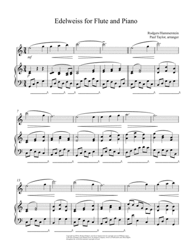 Edelweiss (arr. Paul Taylor)