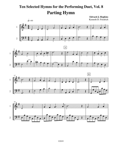 Ten Selected Hymns for the Performing Duet, Vol. 8 - oboe and bassoon (arr. Kenneth D. Friedrich)