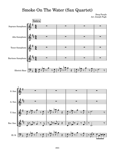Smoke On The Water (arr. Joseph Pugh)