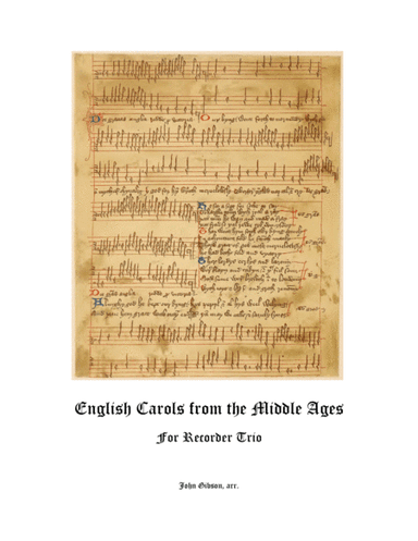 English Carols From the Middle Ages - Recorder Trio (arr. John Gibson)