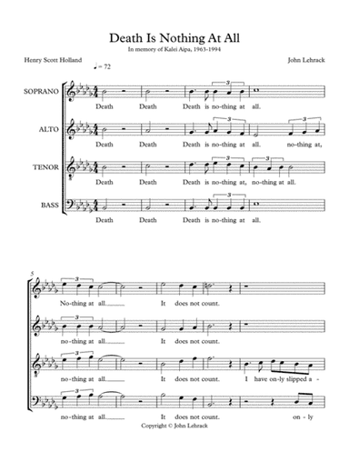 Death Is Nothing At All