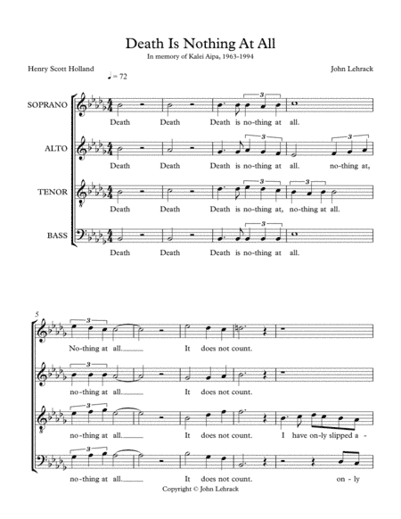 Death Is Nothing At All