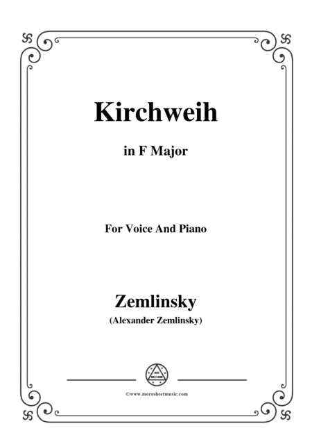Zemlinsky-Kirchweih in F Major (arr. MSM)
