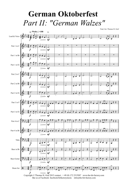 German Octoberfest Part II - Waltzes - Multiplay - Eb (arr. Thomas H. Graf)