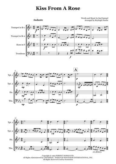 Kiss From A Rose (arr. Kayleigh Huelin)