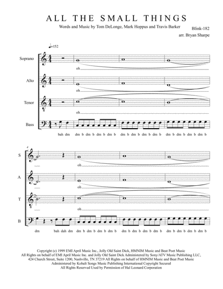 All The Small Things (arr. Bryan Sharpe)