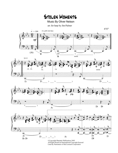 Stolen Moments (arr. Jim Palmer)