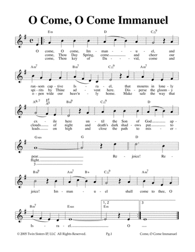 O Come, O Come Immanuel (arr. Hal Wright)