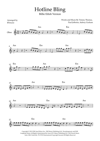 Hotline Bling (arr. BTmusic)