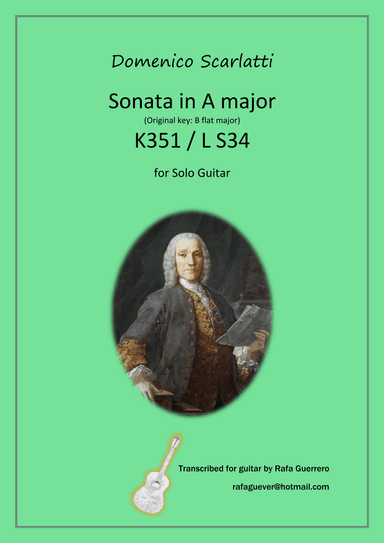 Sonata K351 / L S34 (arr. Rafa Guerrero)