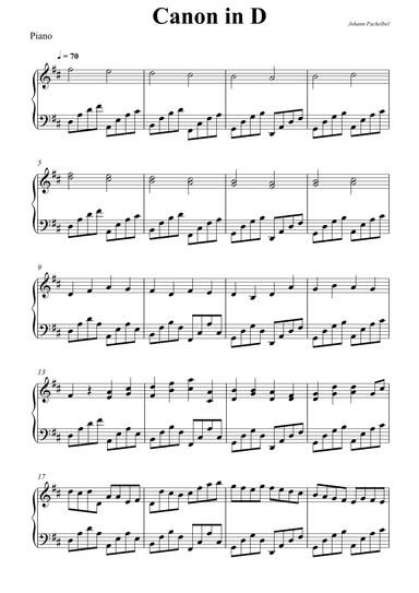 Canon in D (arr. Wesley S. SIlva)
