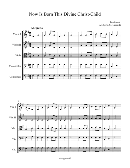 Now Is Born This Divine Christ-Child (arr. Nick Lacanski)