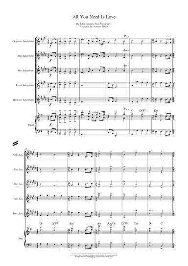 All You Need Is Love (arr. Amauri Lopes)